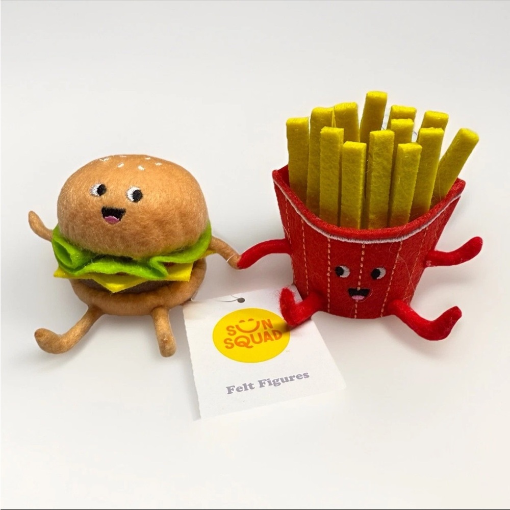 Case Pack Of 12 Cheeseburger and Fries Felt Sun Squad From Target